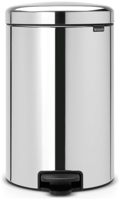 Brabantia newIcon 20 Litre Pedal Bin - Brilliant Steel.